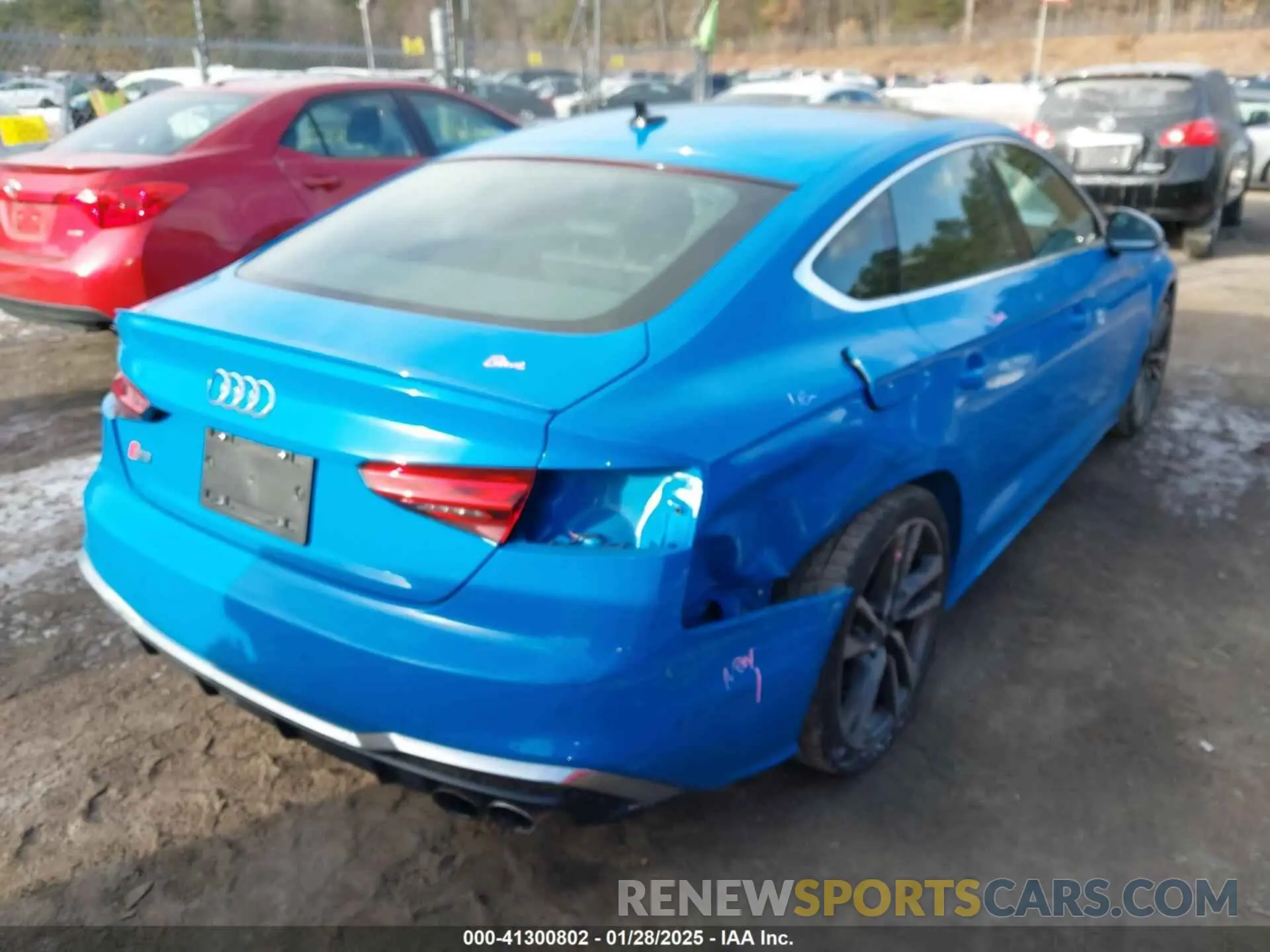 4 fotografías del automóvil dañado WAUC4CF50MA005959 AUDI S5 SPORTBACK 2021