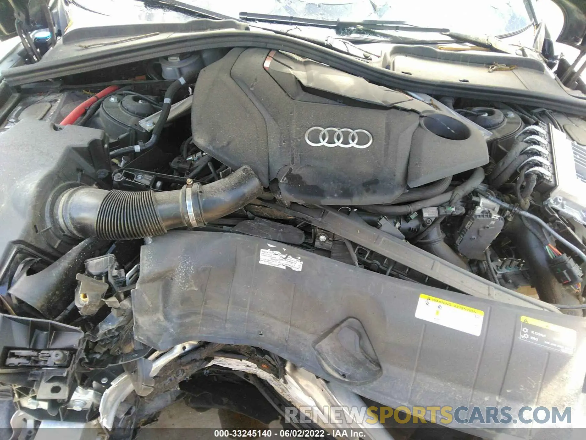 10 fotografías del automóvil dañado WAUC4CF58MA052012 AUDI S5 SPORTBACK 2021