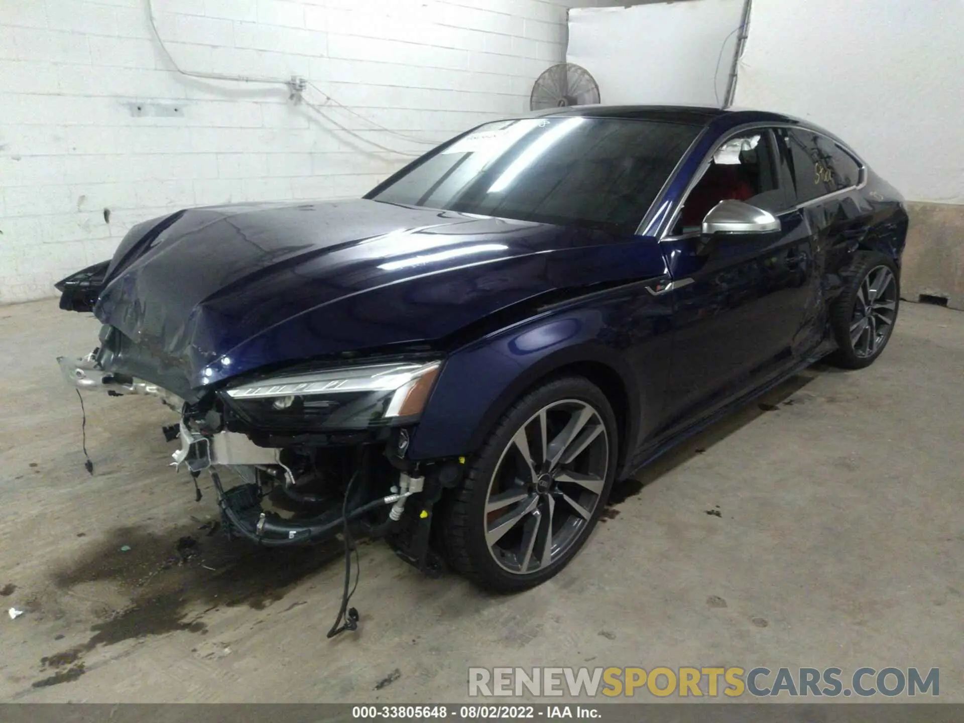 2 fotografías del automóvil dañado WAUC4CF54NA008624 AUDI S5 SPORTBACK 2022