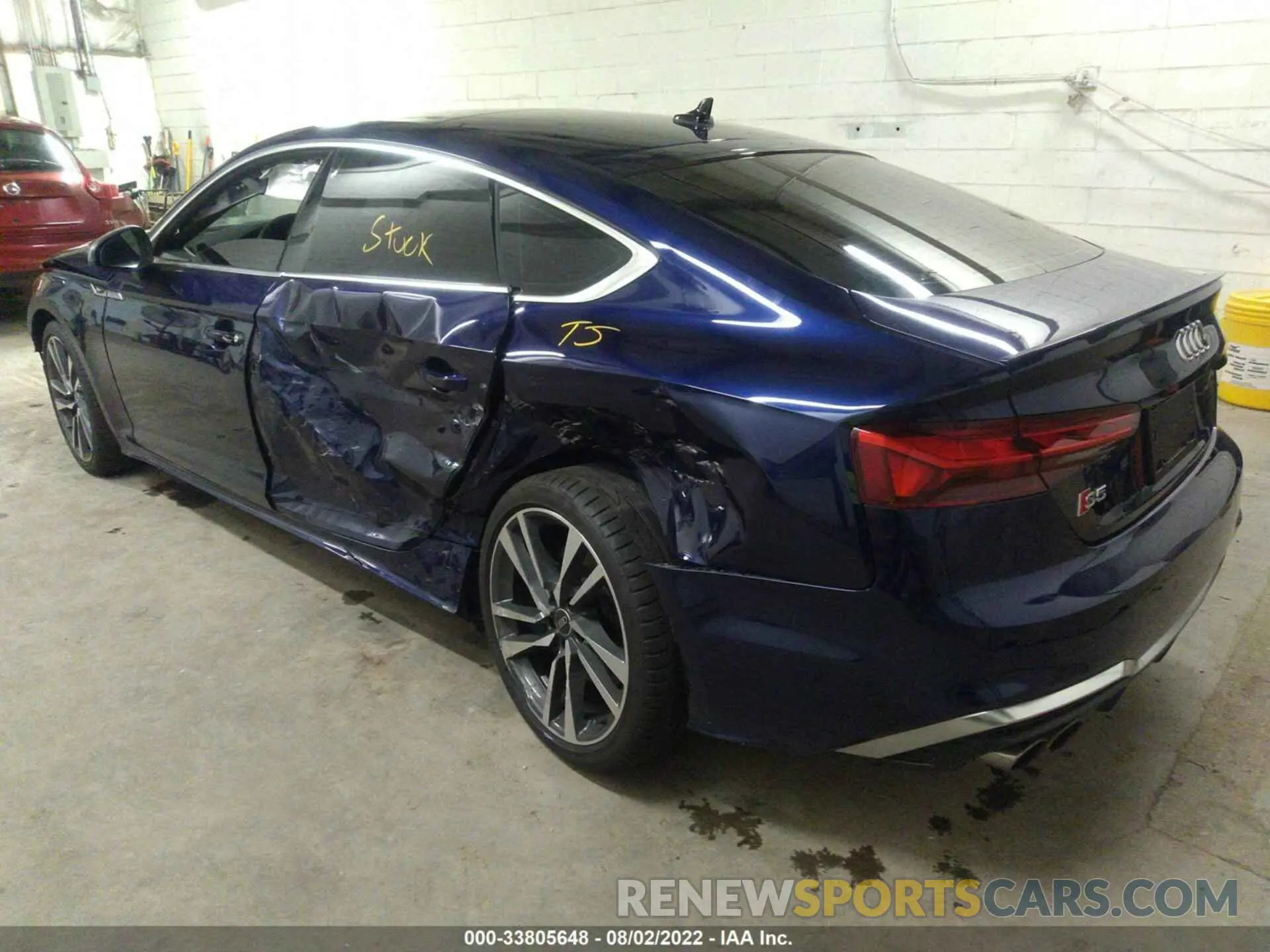 6 fotografías del automóvil dañado WAUC4CF54NA008624 AUDI S5 SPORTBACK 2022