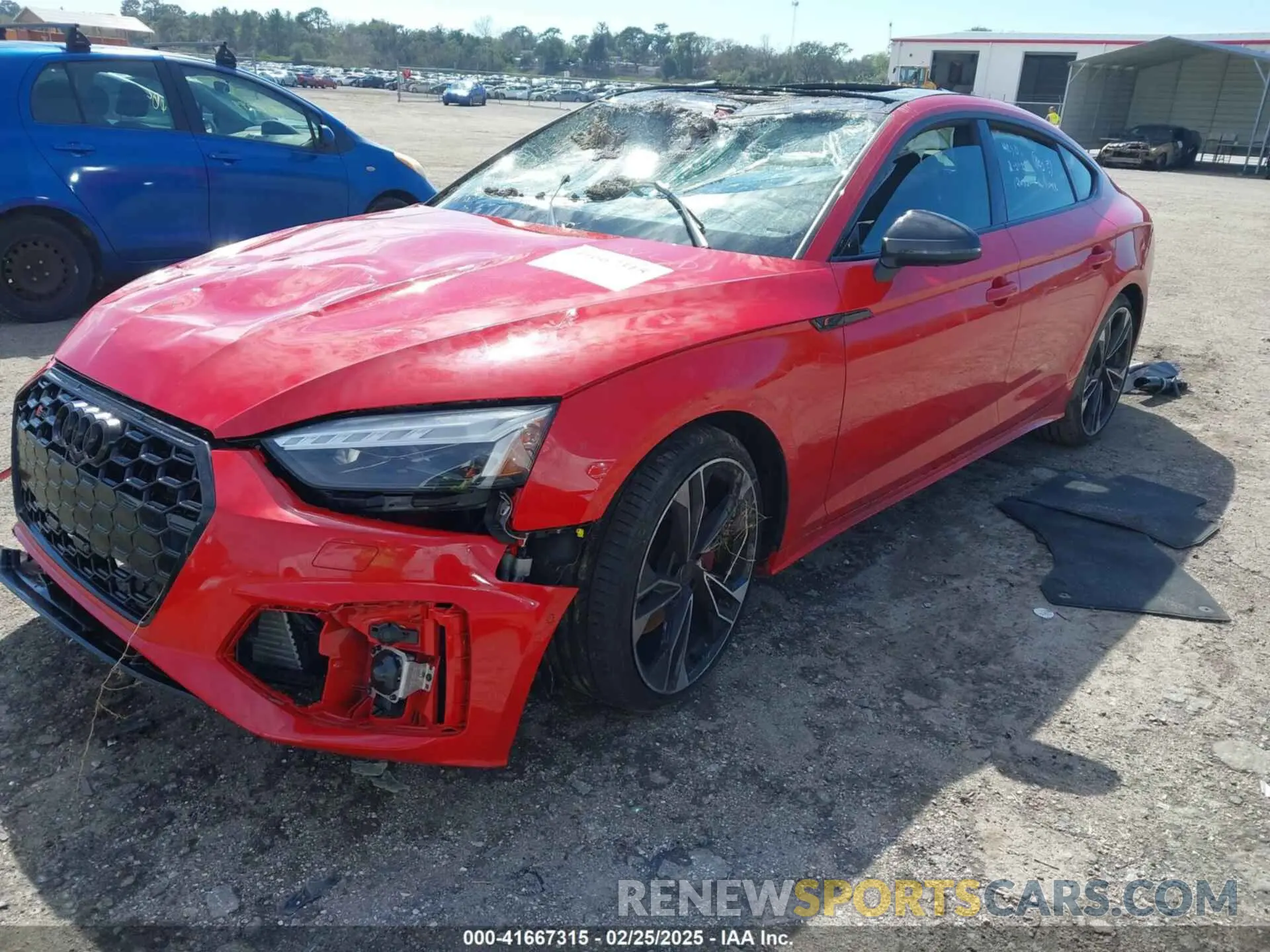 2 fotografías del automóvil dañado WAUB4CF52RA055880 AUDI S5 SPORTBACK 2024