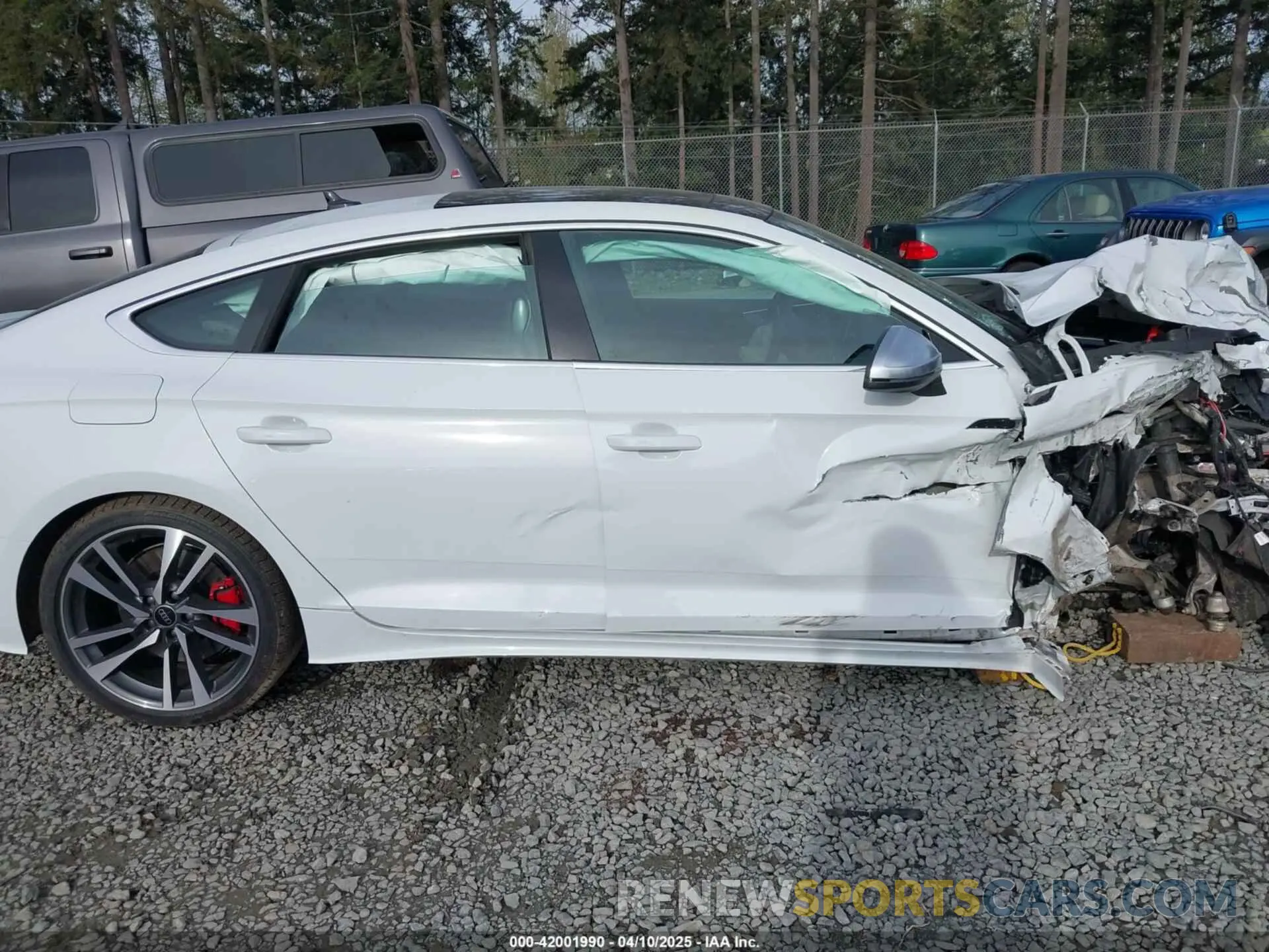 14 fotografías del automóvil dañado WAUC4CF50RA118382 AUDI S5 SPORTBACK 2024