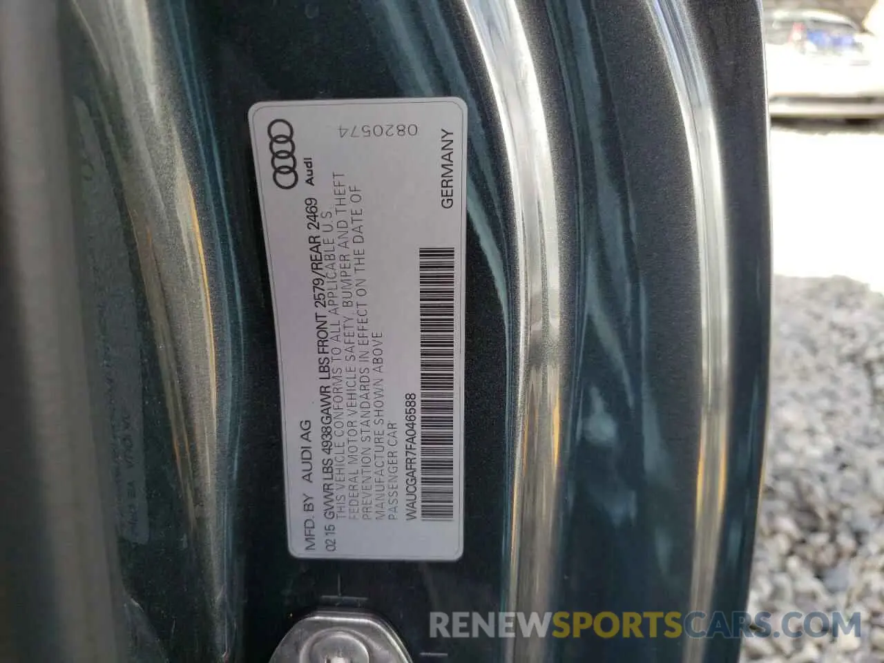 12 fotografías del automóvil dañado WAUCGAFR7FA046588 AUDI S5/RS5 2015