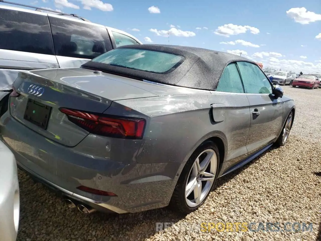 4 fotografías del automóvil dañado WAU24GF52KN001016 AUDI S5/RS5 2019