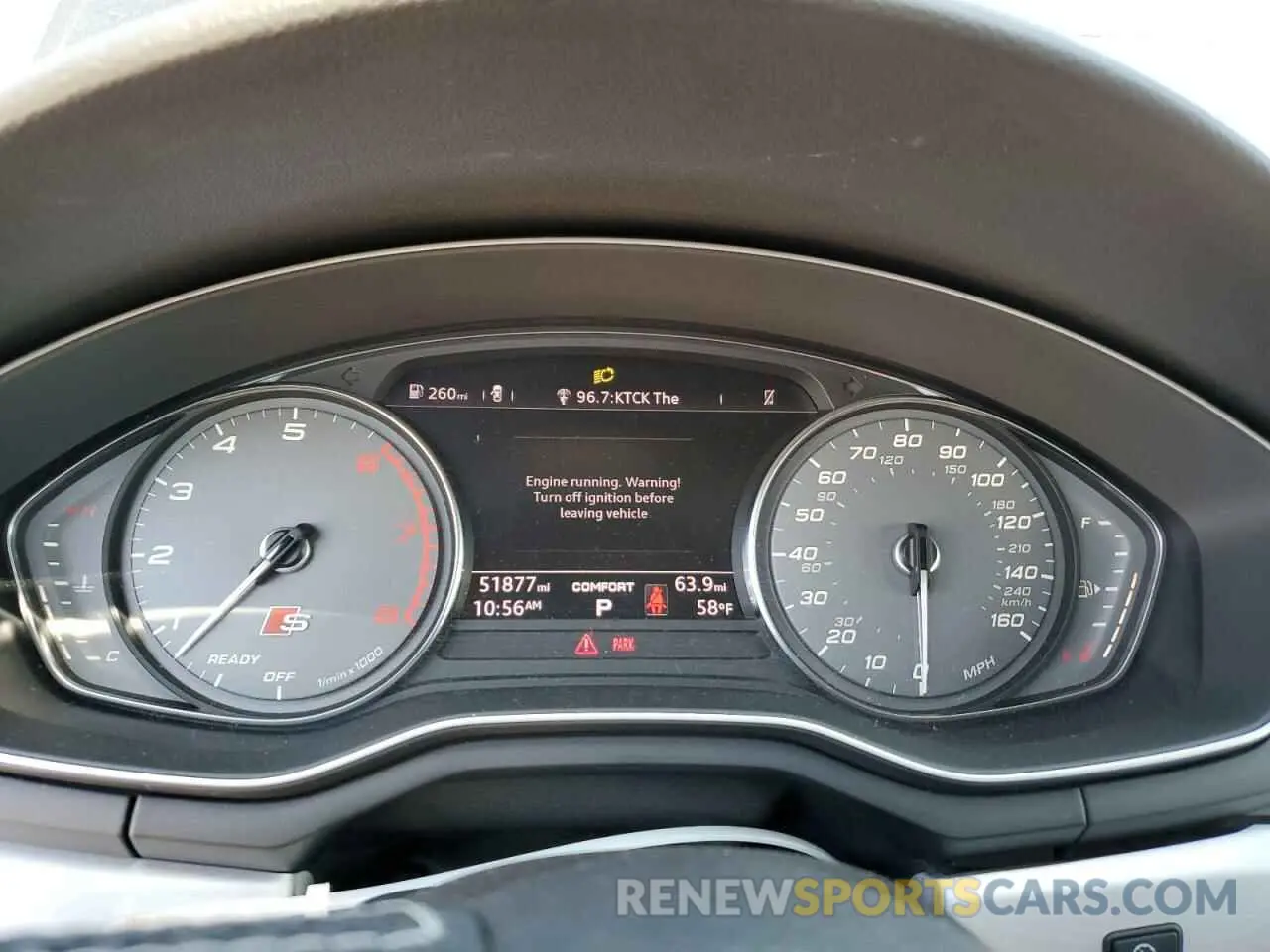 9 fotografías del automóvil dañado WAUA4CF51KA003450 AUDI S5/RS5 2019