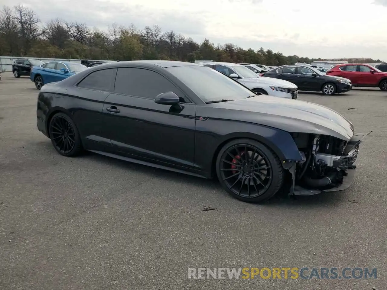 4 fotografías del automóvil dañado WAUP4AF52KA002306 AUDI S5/RS5 2019