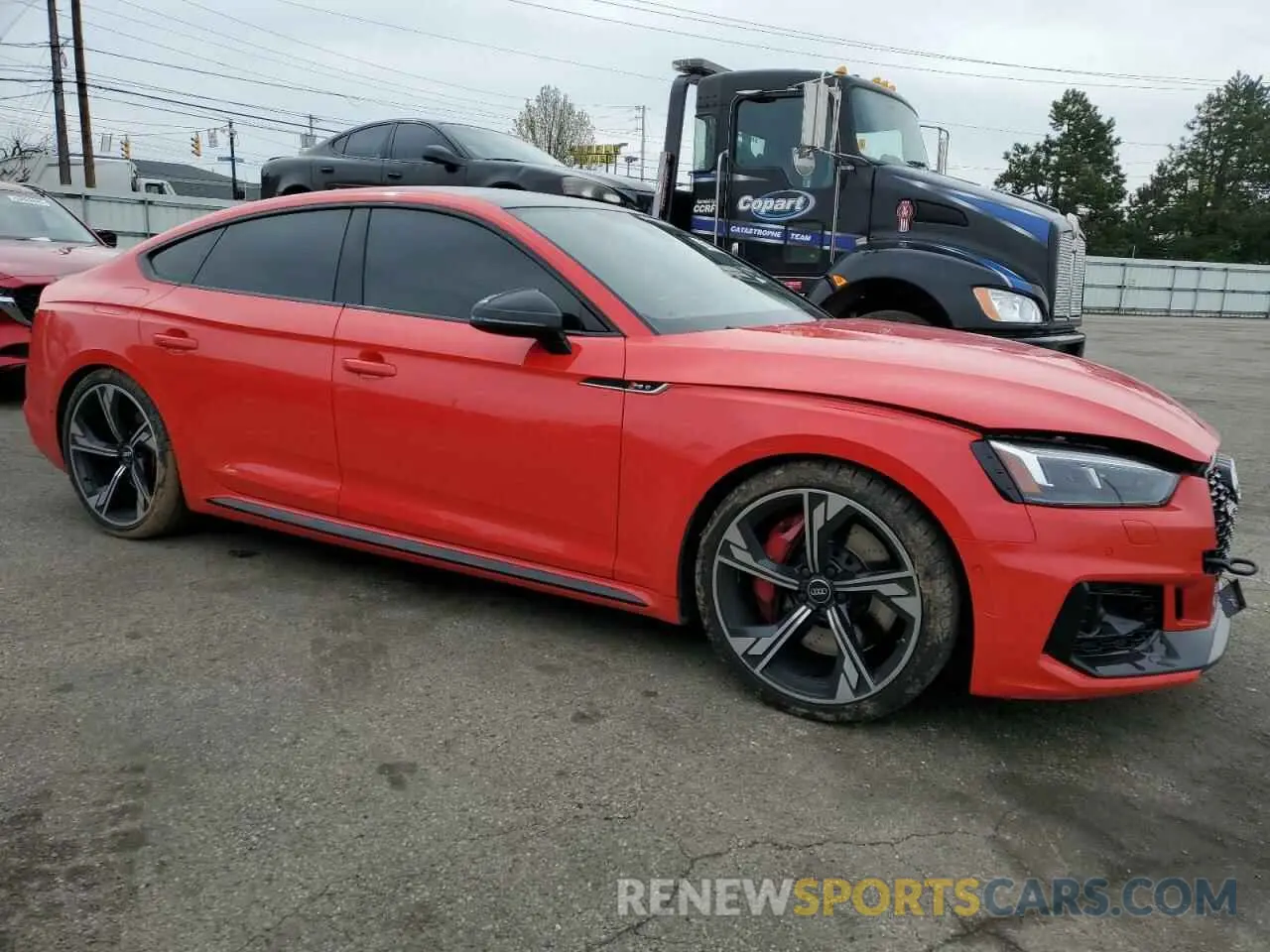 4 fotografías del automóvil dañado WUABWCF50KA903230 AUDI S5/RS5 2019