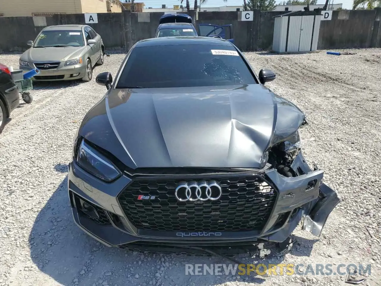 5 fotografías del automóvil dañado WUABWCF53KA900418 AUDI S5/RS5 2019