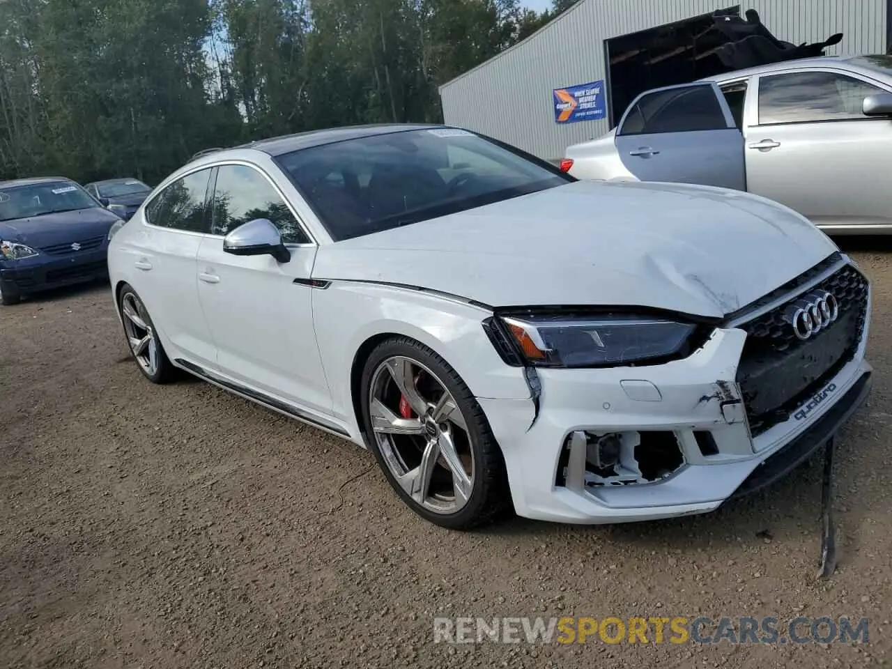 4 fotografías del automóvil dañado WUACWCF50KA901224 AUDI S5/RS5 2019