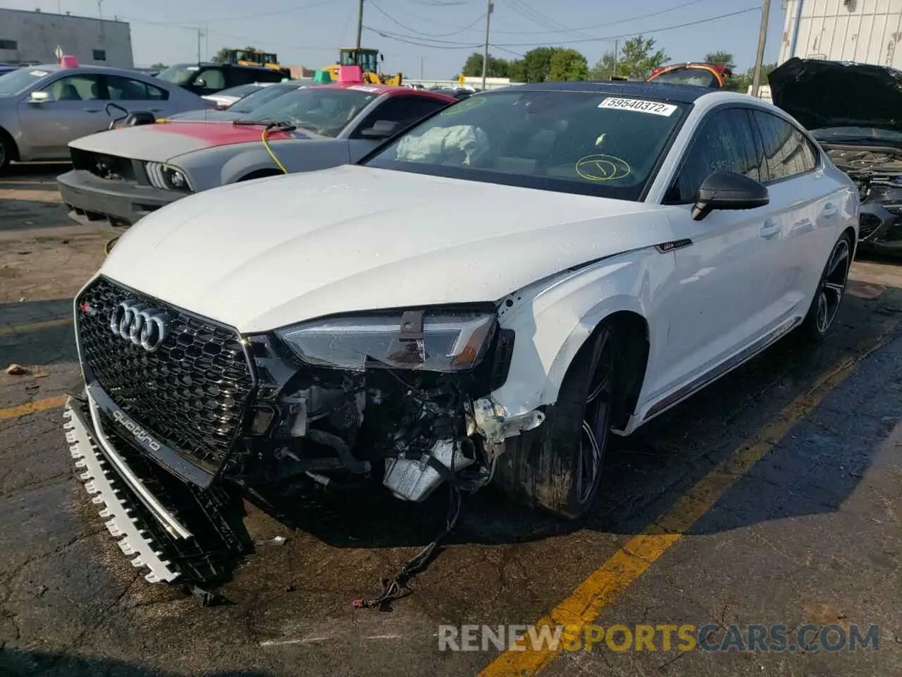 2 fotografías del automóvil dañado WUACWCF57KA903844 AUDI S5/RS5 2019