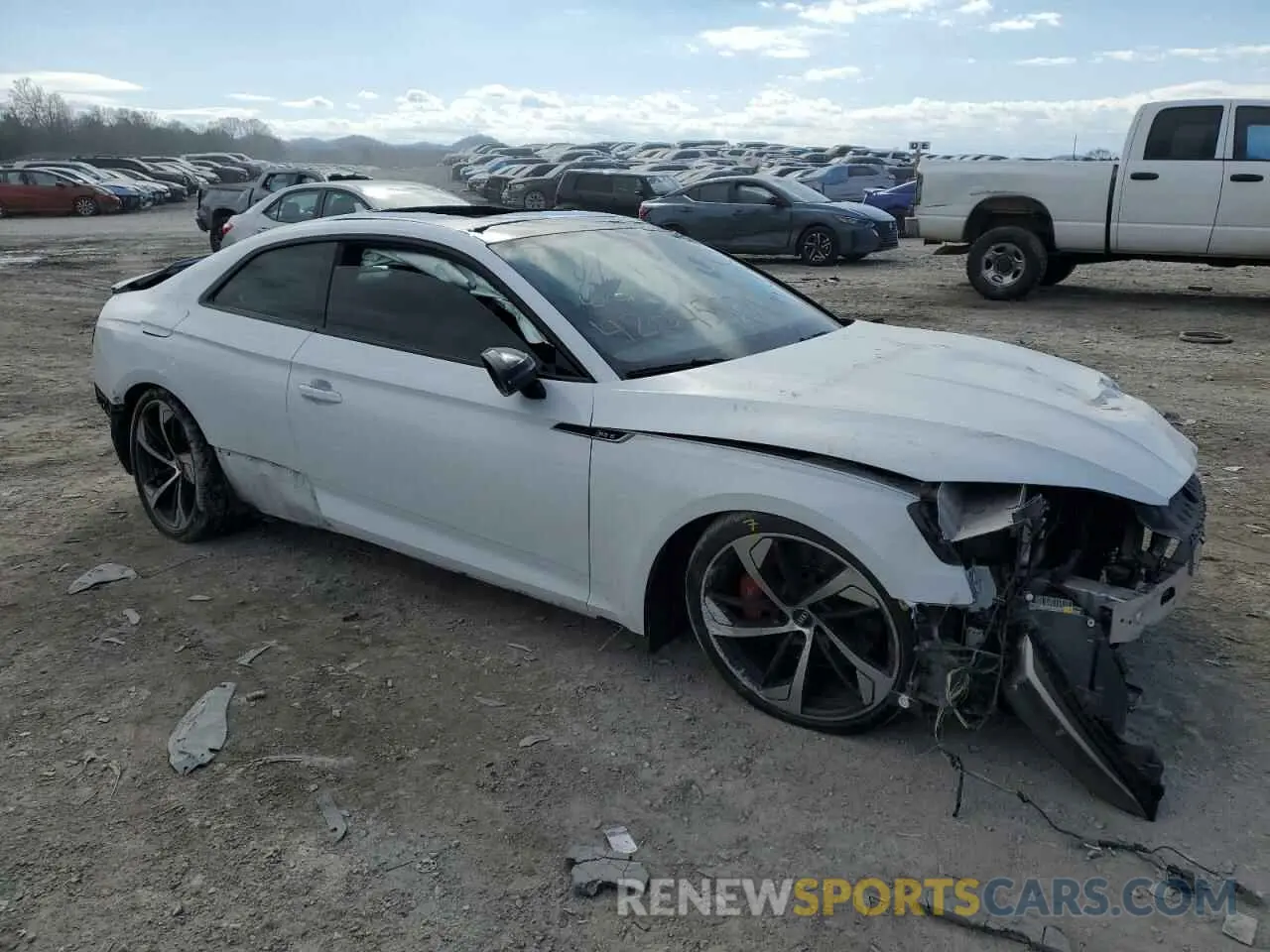 4 fotografías del automóvil dañado WUAPWAF59KA903186 AUDI S5/RS5 2019