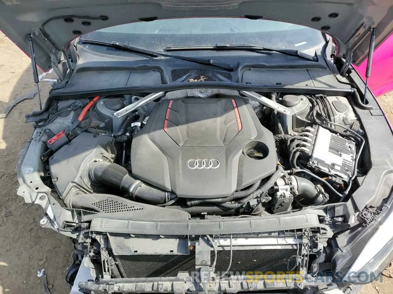 11 fotografías del automóvil dañado WAUA4CF58MA004260 AUDI S5/RS5 2021