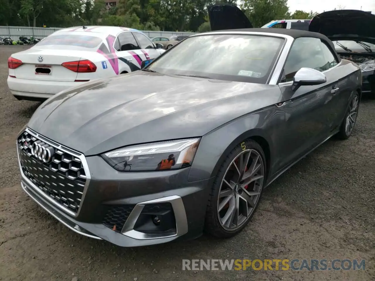 2 fotografías del automóvil dañado WAUW4GF58MN001638 AUDI S5/RS5 2021