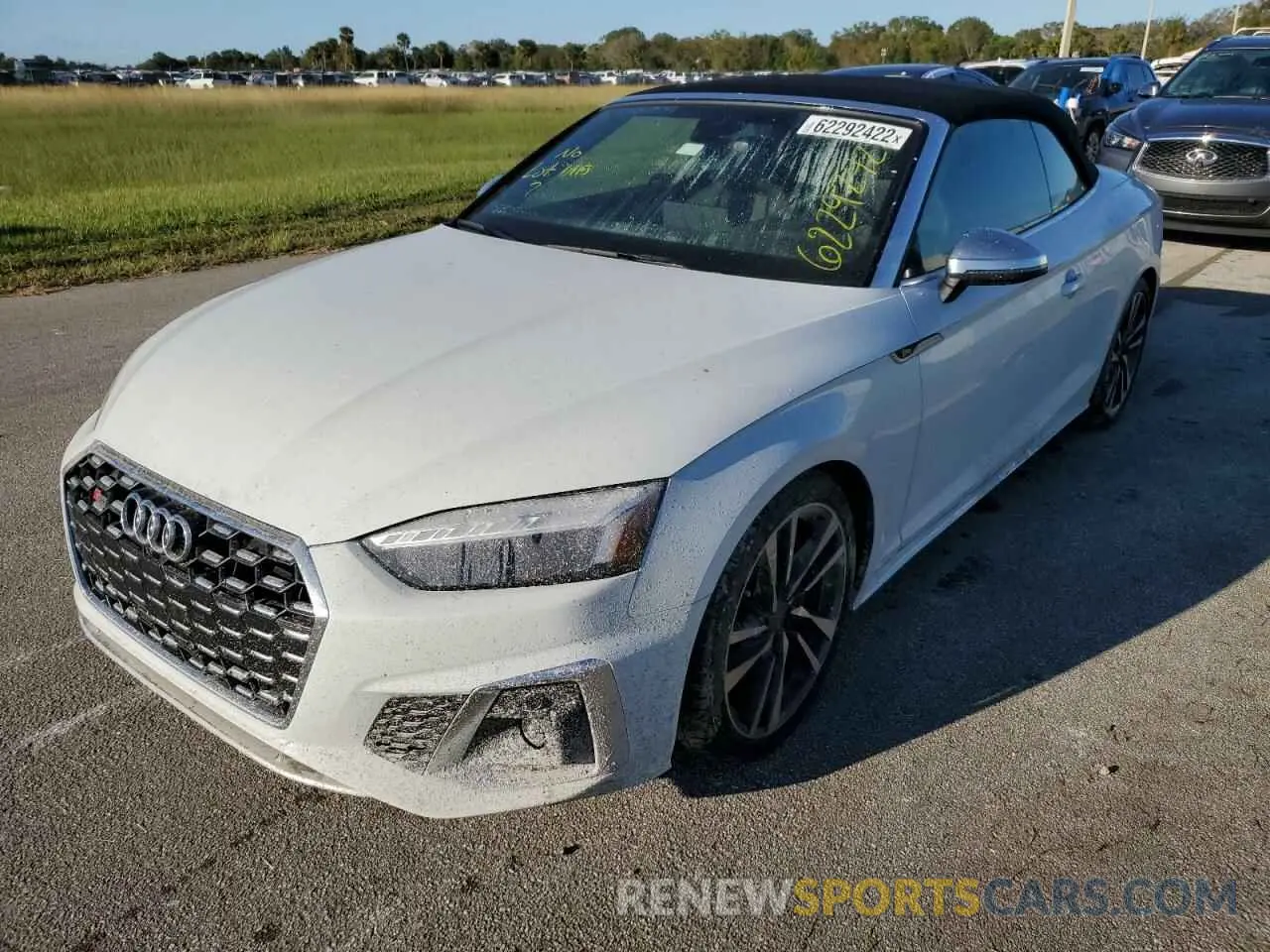 2 fotografías del automóvil dañado WAUW4GF5XNN005532 AUDI S5/RS5 2022
