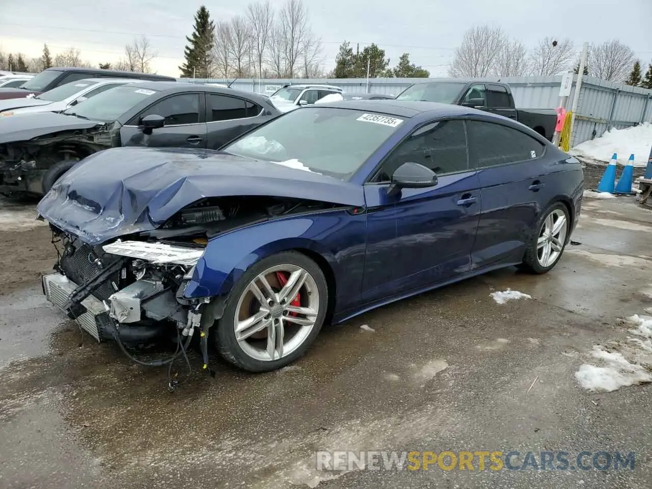 1 fotografías del automóvil dañado WAUB4CF53PA061166 AUDI S5/RS5 2023