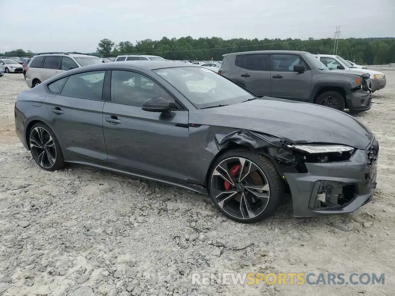 4 fotografías del automóvil dañado WAUC4CF54PA056286 AUDI S5/RS5 2023