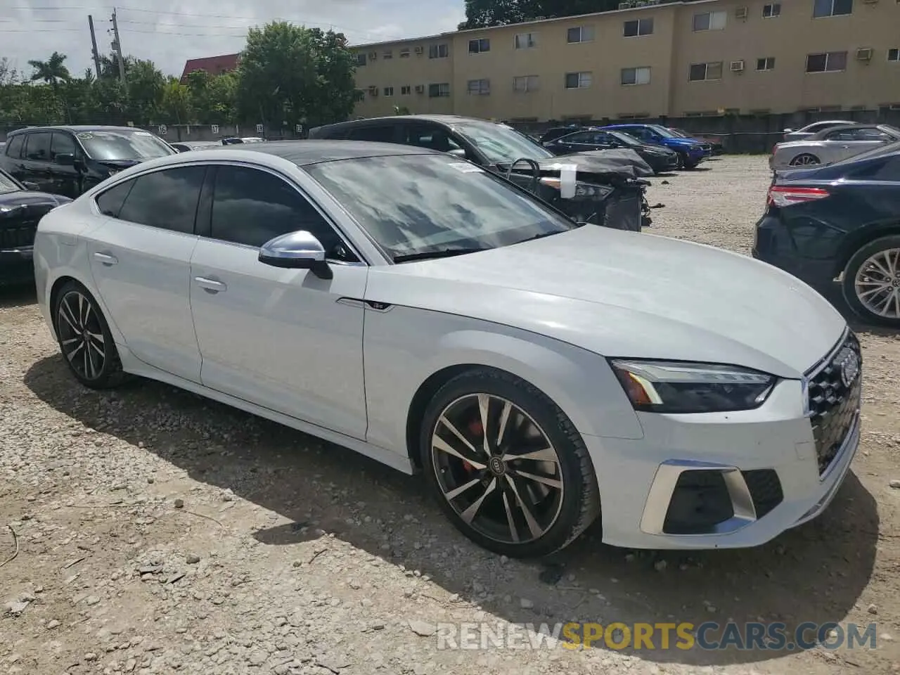4 fotografías del automóvil dañado WAUC4CF55PA011745 AUDI S5/RS5 2023