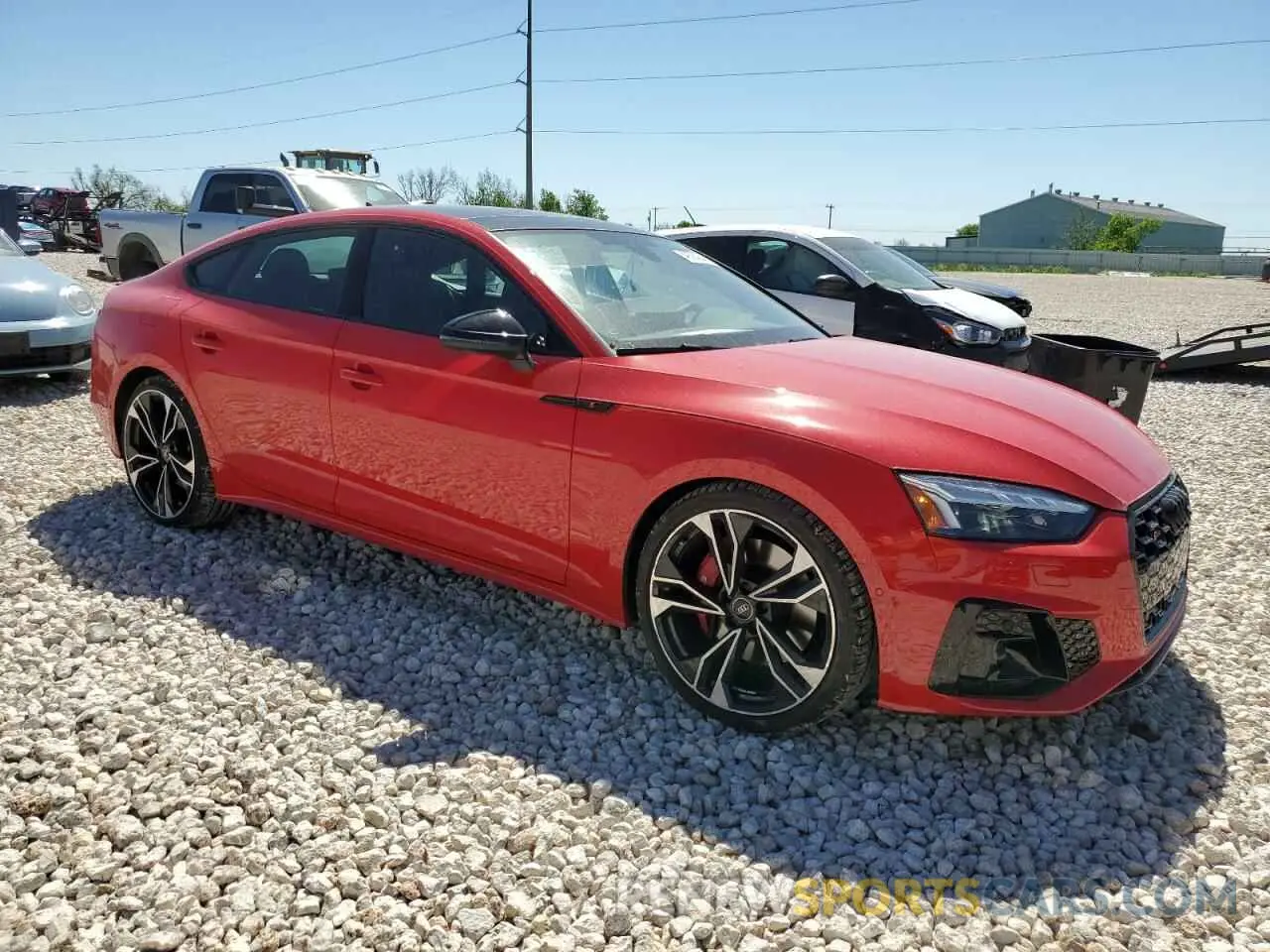 4 fotografías del automóvil dañado WAUB4DF56RA011936 AUDI S5/RS5 2024