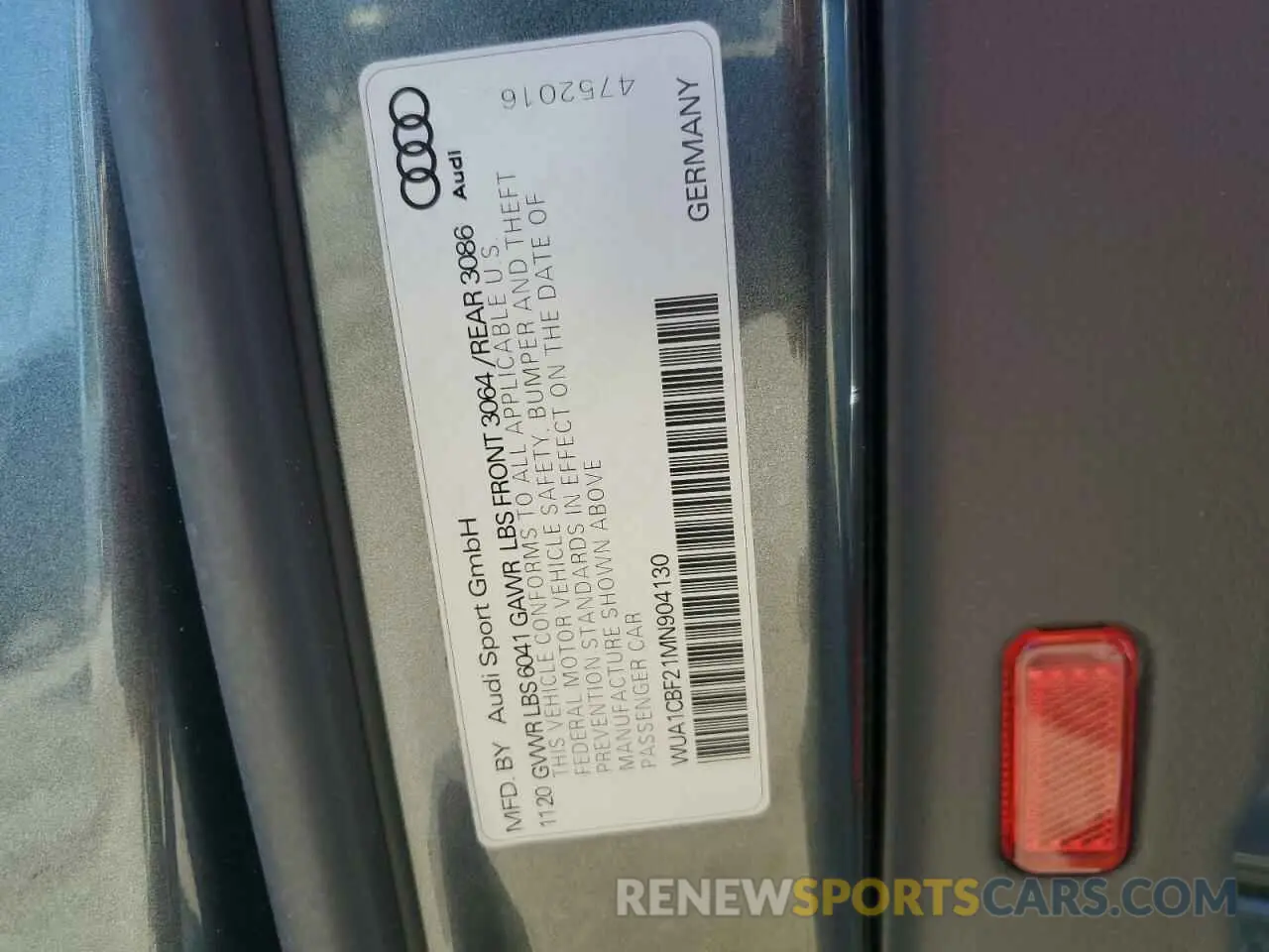 13 fotografías del automóvil dañado WUA1CBF21MN904130 AUDI S6/RS6 2021