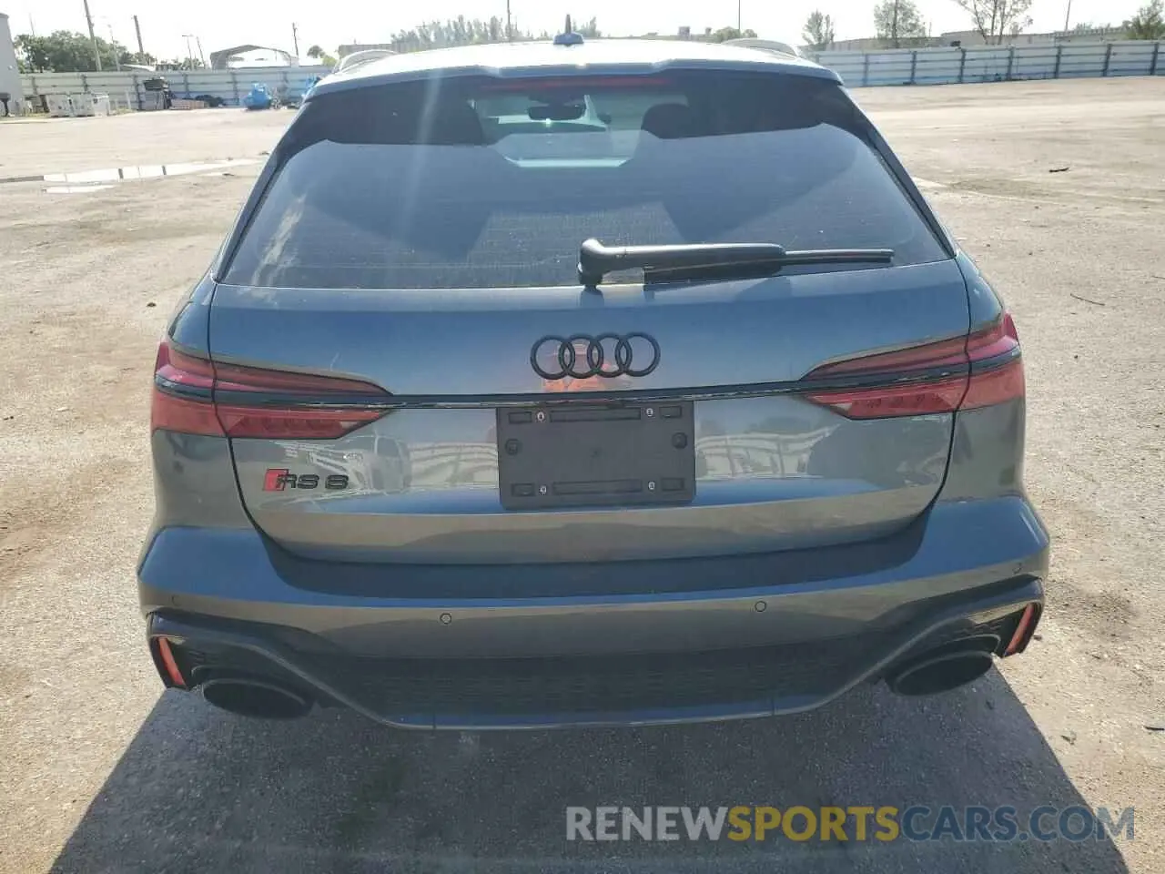6 fotografías del automóvil dañado WUA1CBF21MN904130 AUDI S6/RS6 2021