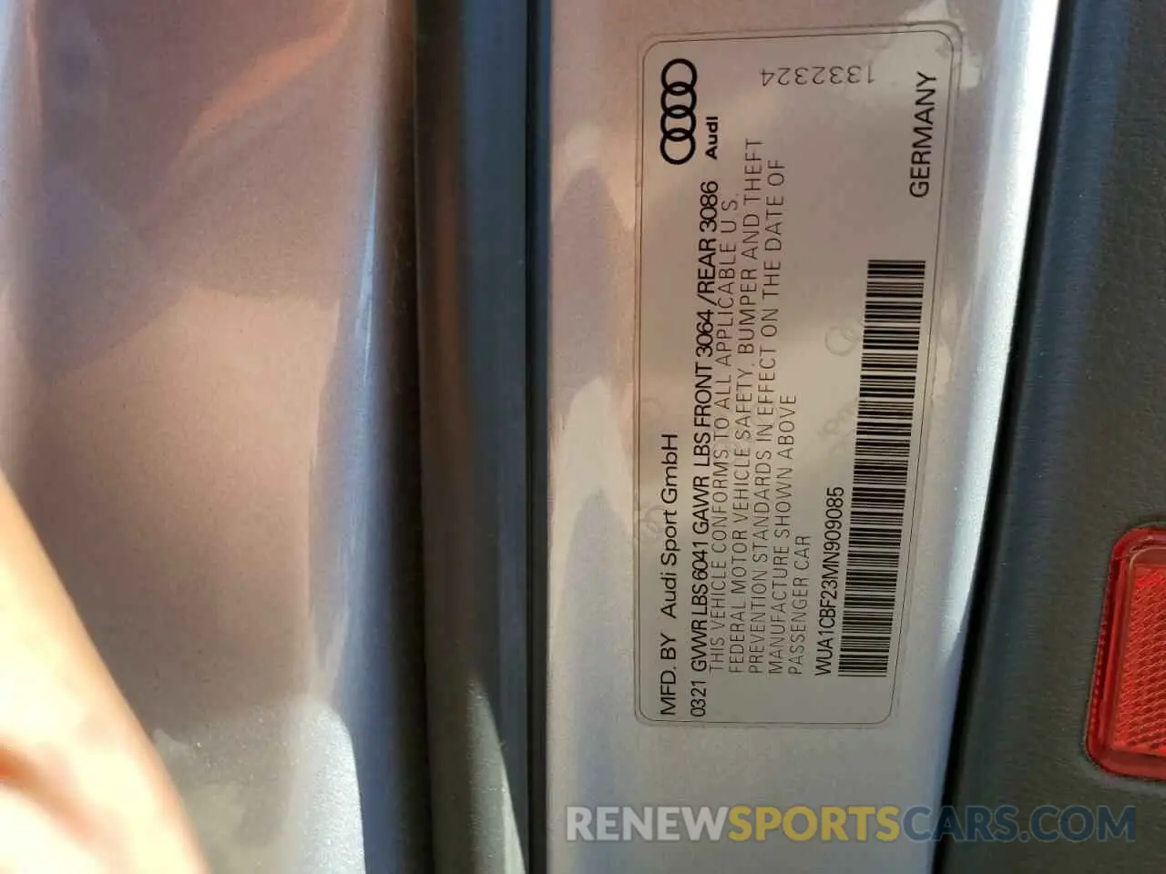 13 fotografías del automóvil dañado WUA1CBF23MN909085 AUDI S6/RS6 2021