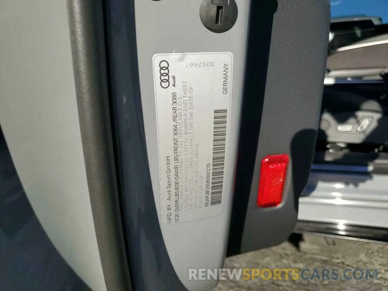 14 fotografías del automóvil dañado WUAPCBF25MN900270 AUDI S7/RS7 2021