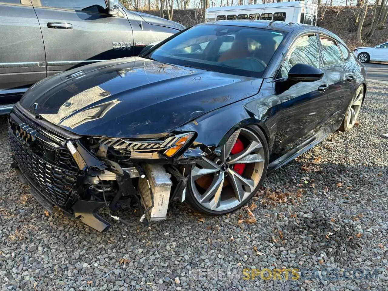 2 fotografías del automóvil dañado WUAPCBF25MN902908 AUDI S7/RS7 2021
