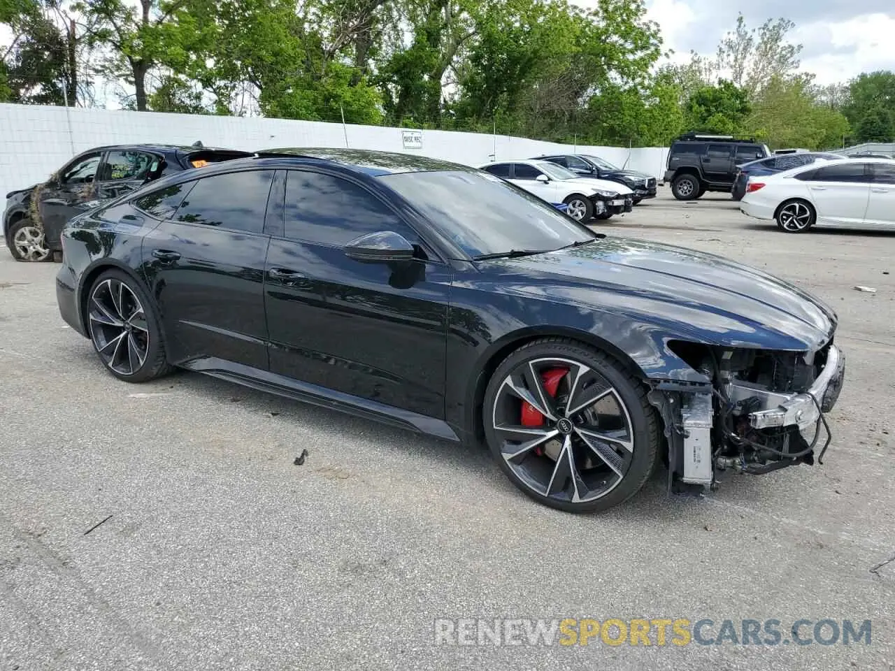 4 fotografías del automóvil dañado WUAPCBF27NN905150 AUDI S7/RS7 2022