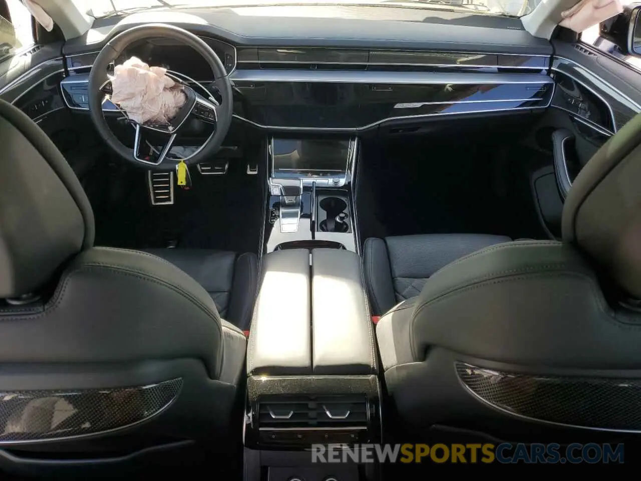 8 fotografías del automóvil dañado WAULSAF84NN000519 AUDI S8 2022