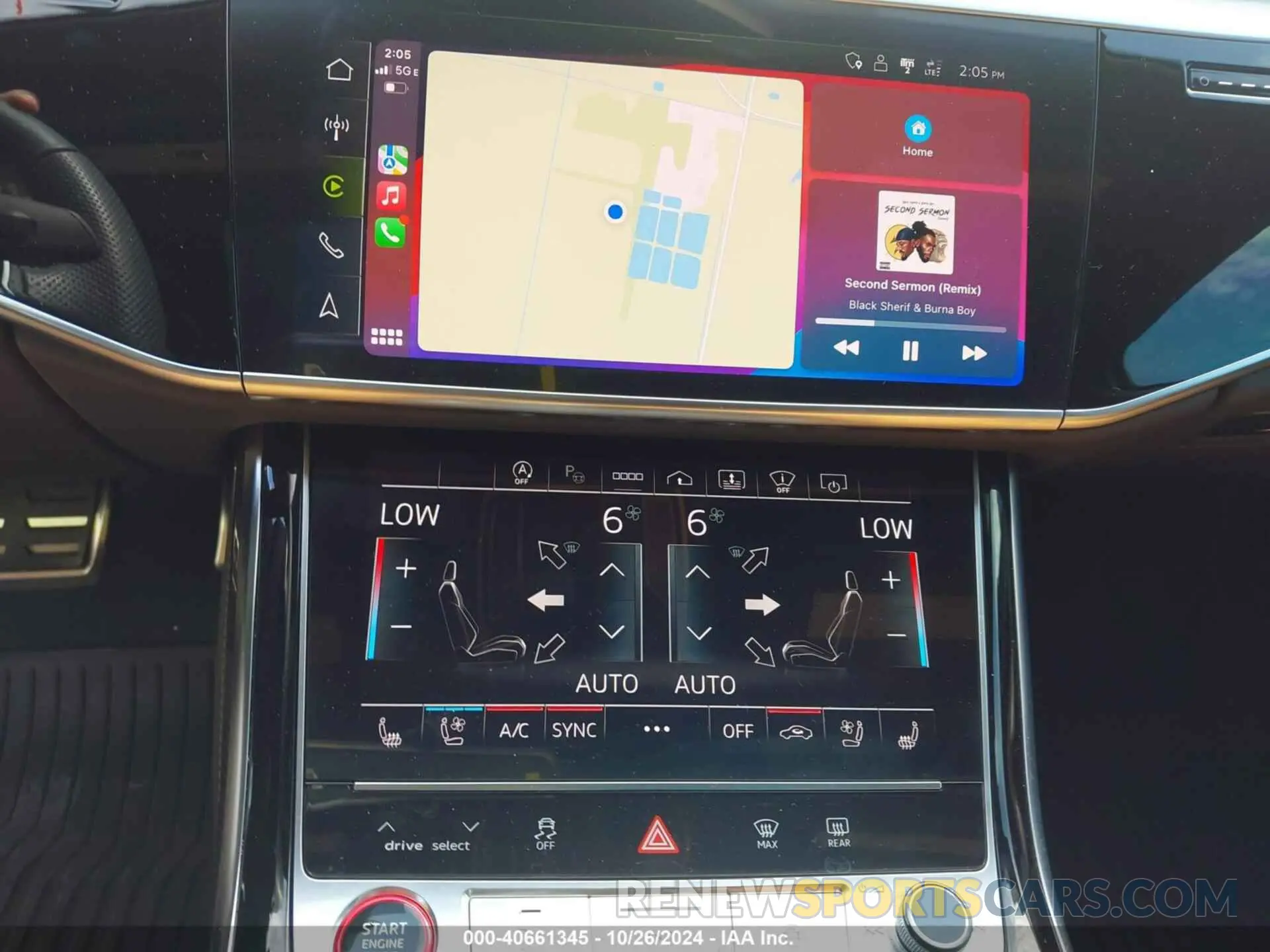 12 fotografías del automóvil dañado WAULSAF81PN013456 AUDI S8 2023