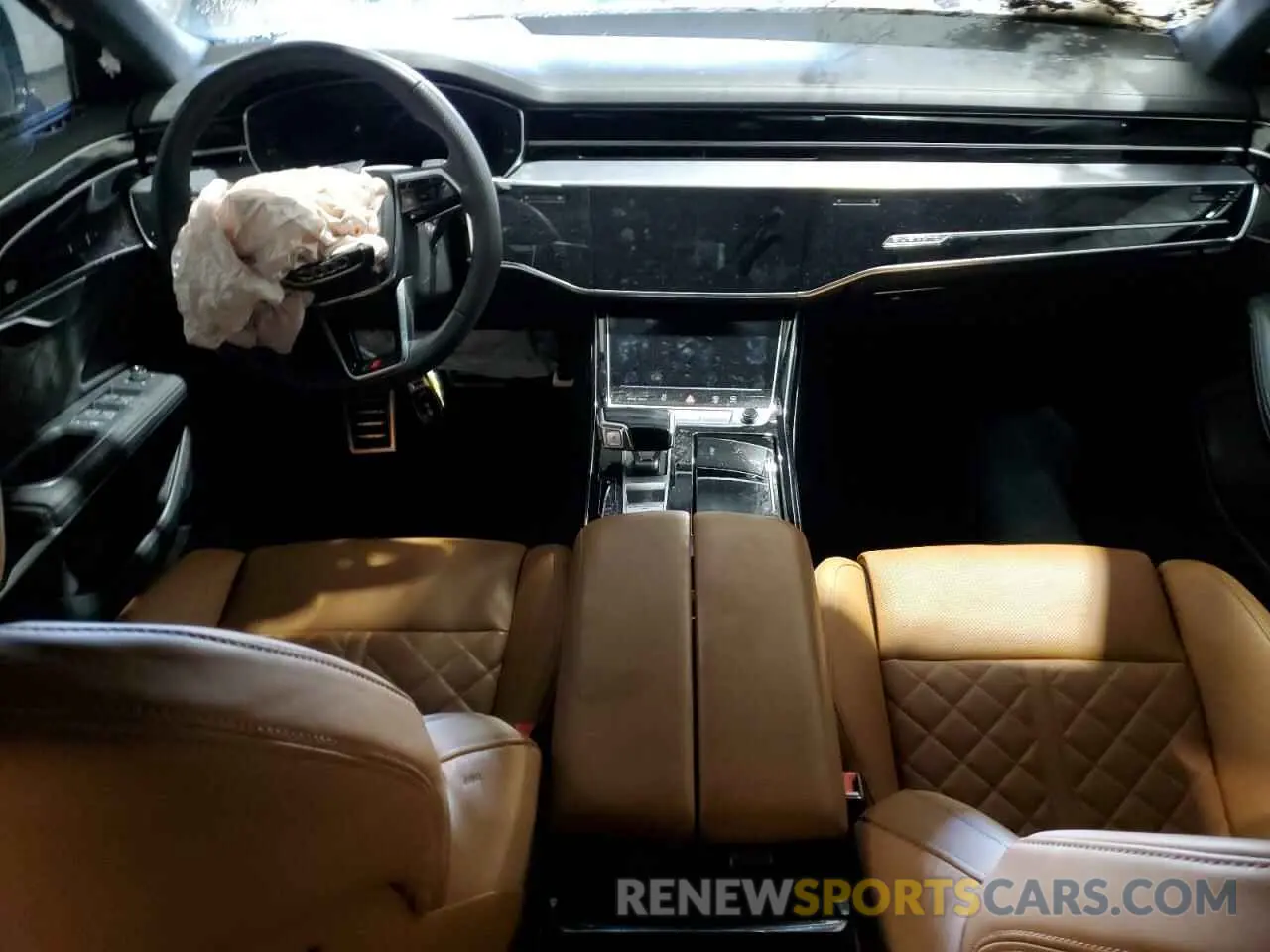 8 fotografías del automóvil dañado WAULSAF8XPN002083 AUDI S8 2023
