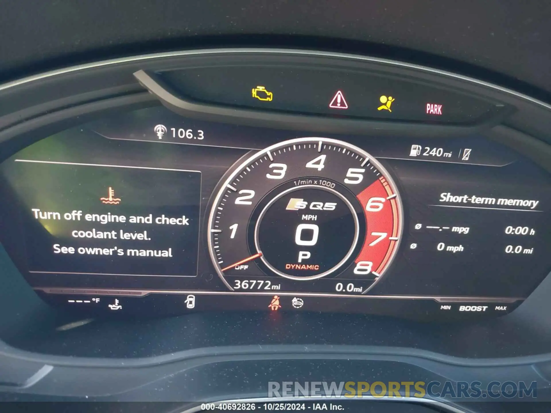7 fotografías del automóvil dañado WA1B4AFY0K2116350 AUDI SQ5 2019