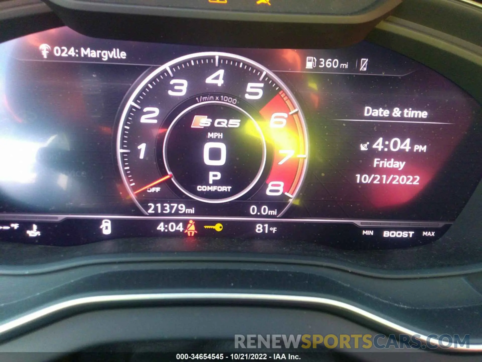 7 fotografías del automóvil dañado WA1B4AFY1K2055722 AUDI SQ5 2019