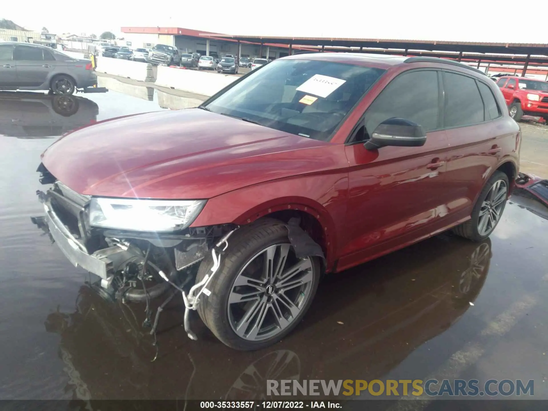 2 fotografías del automóvil dañado WA1C4AFY7K2089491 AUDI SQ5 2019