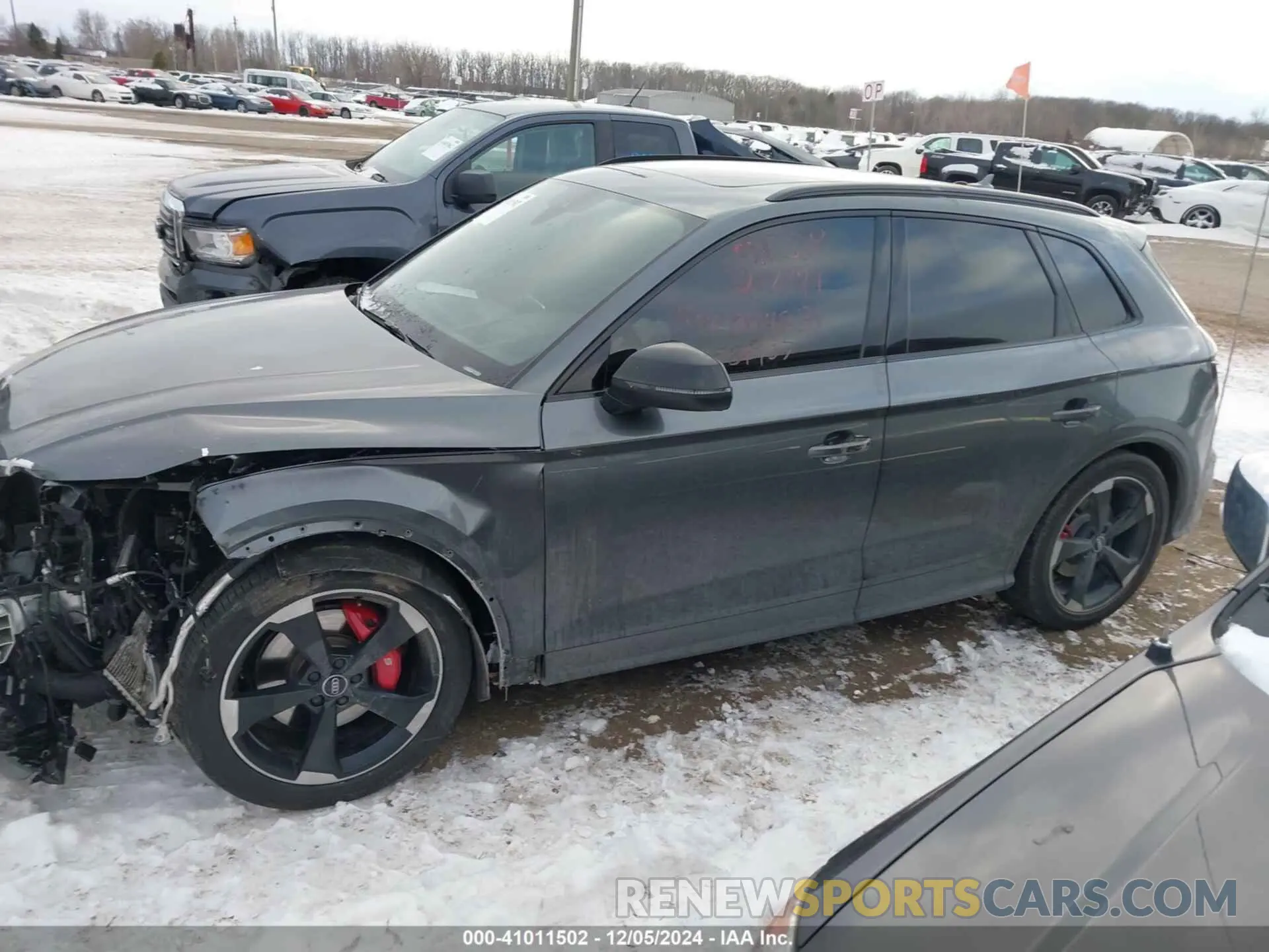 14 fotografías del automóvil dañado WA1C4AFY9K2004831 AUDI SQ5 2019