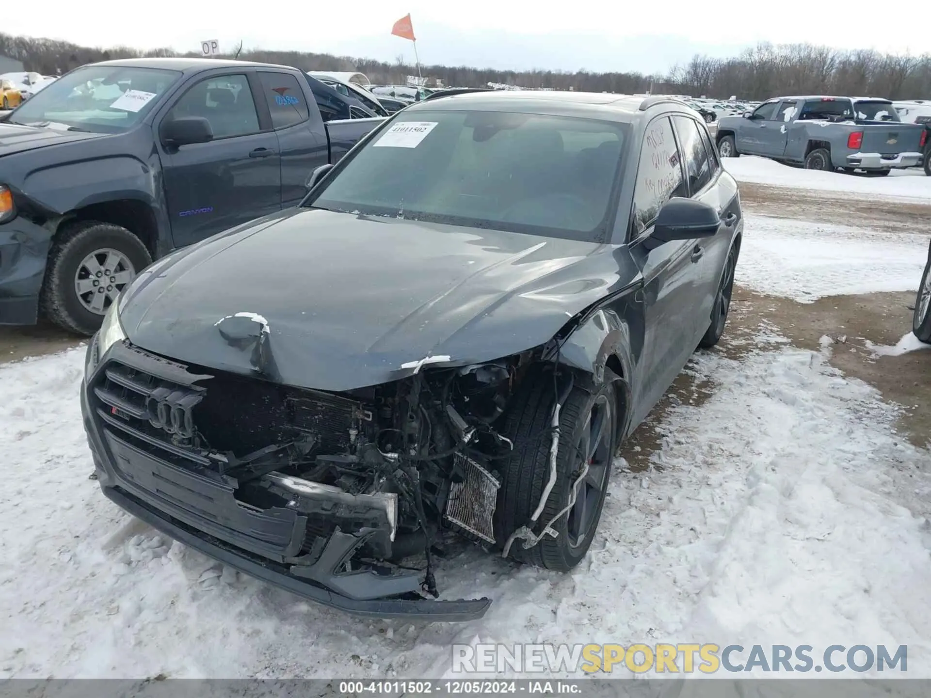6 fotografías del automóvil dañado WA1C4AFY9K2004831 AUDI SQ5 2019