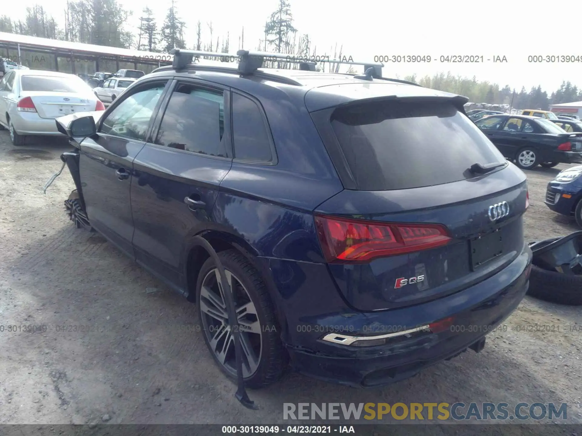 3 fotografías del automóvil dañado WA1B4AFY4L2063394 AUDI SQ5 2020