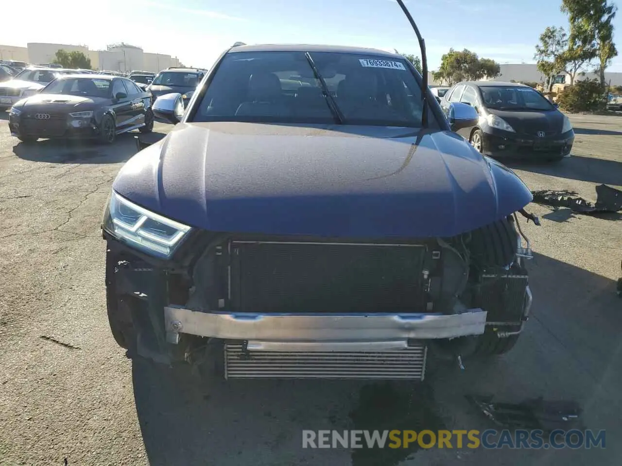 5 fotografías del automóvil dañado WA1B4AFY4L2077702 AUDI SQ5 2020