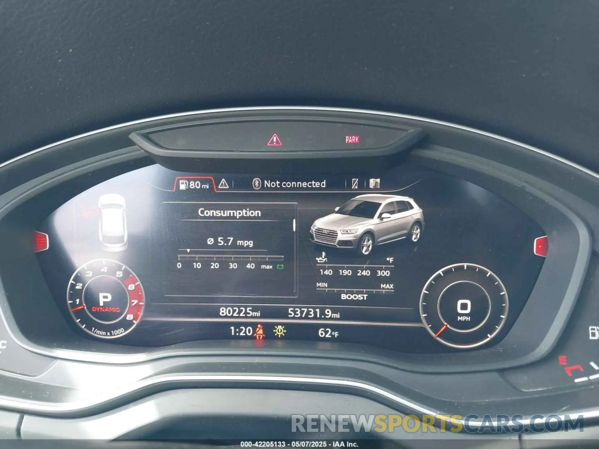 7 fotografías del automóvil dañado WA1B4AFY8L2040006 AUDI SQ5 2020