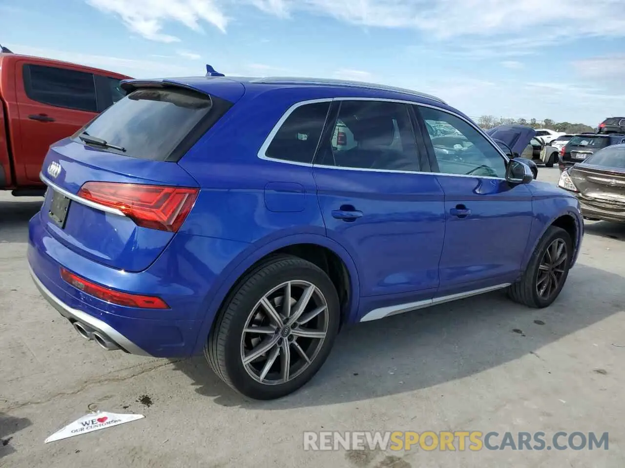 3 fotografías del automóvil dañado WA1A4AFYXM2050467 AUDI SQ5 2021