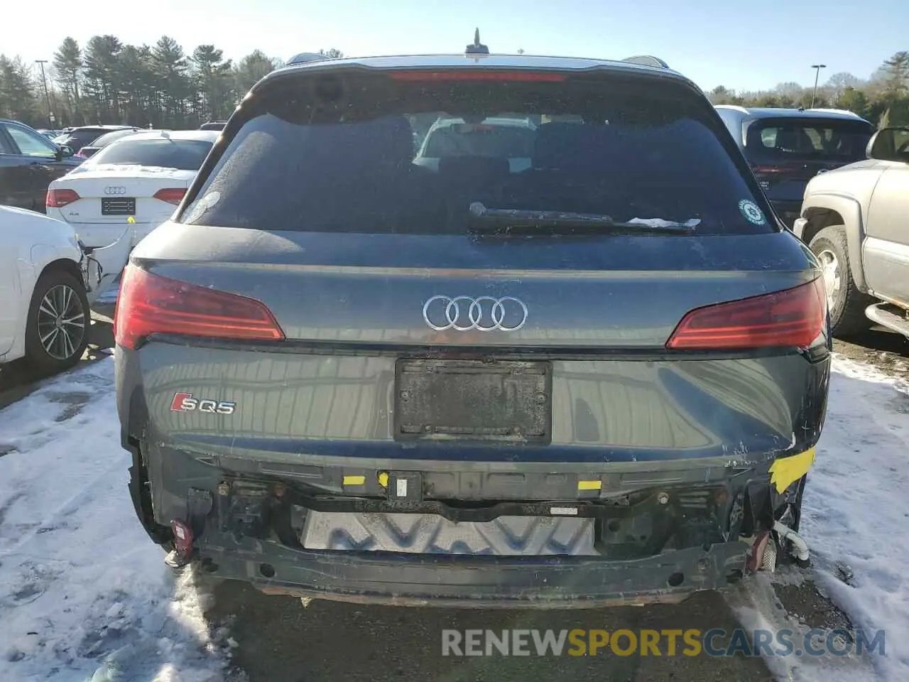 6 fotografías del automóvil dañado WA1B4AFY8M2053906 AUDI SQ5 2021