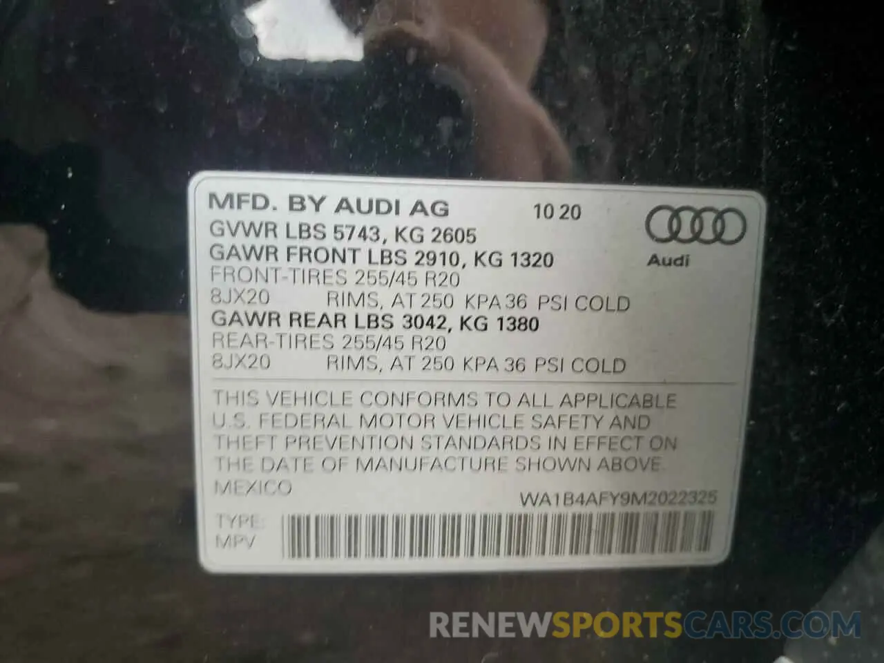 13 fotografías del automóvil dañado WA1B4AFY9M2022325 AUDI SQ5 2021