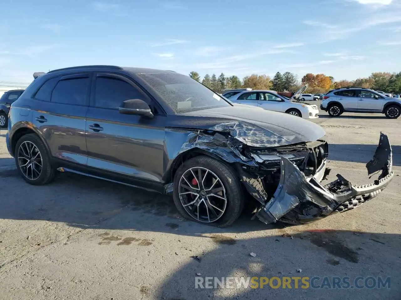4 fotografías del automóvil dañado WA1B4AFYXM2019563 AUDI SQ5 2021