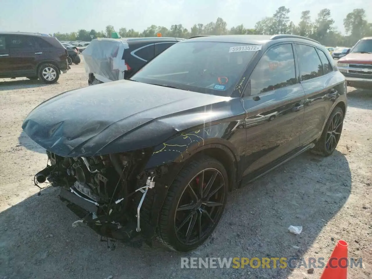 2 fotografías del automóvil dañado WA1C4AFY2M2008741 AUDI SQ5 2021