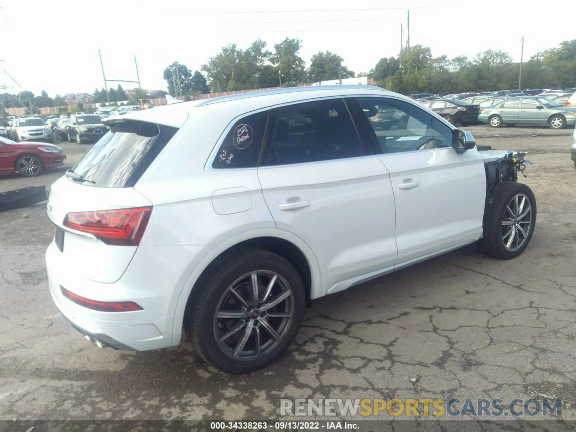 4 fotografías del automóvil dañado WA1B4AFY5N2118521 AUDI SQ5 2022