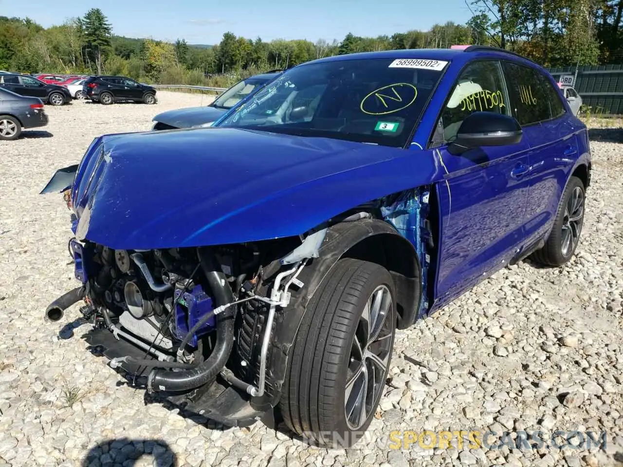 2 fotografías del automóvil dañado WA1C4AFY2N2035570 AUDI SQ5 2022