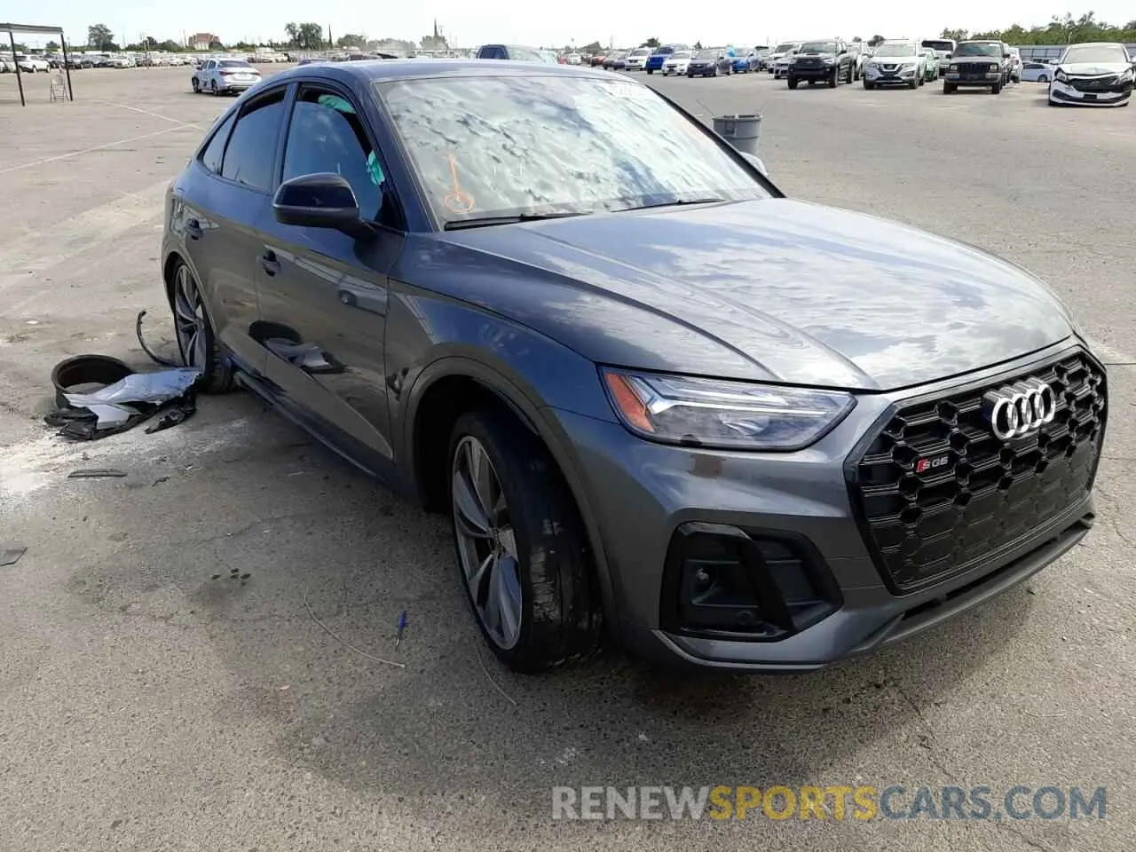 1 fotografías del automóvil dañado WA124AFY1M2083412 AUDI SQ5 SPORTB 2021