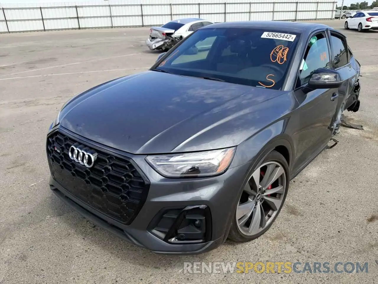2 fotografías del automóvil dañado WA124AFY1M2083412 AUDI SQ5 SPORTB 2021