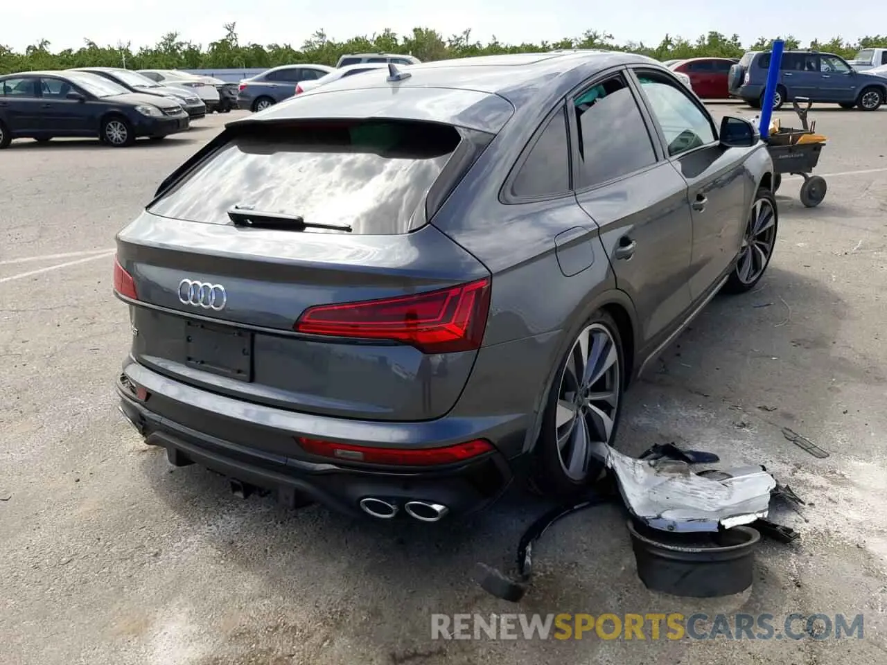 4 fotografías del automóvil dañado WA124AFY1M2083412 AUDI SQ5 SPORTB 2021
