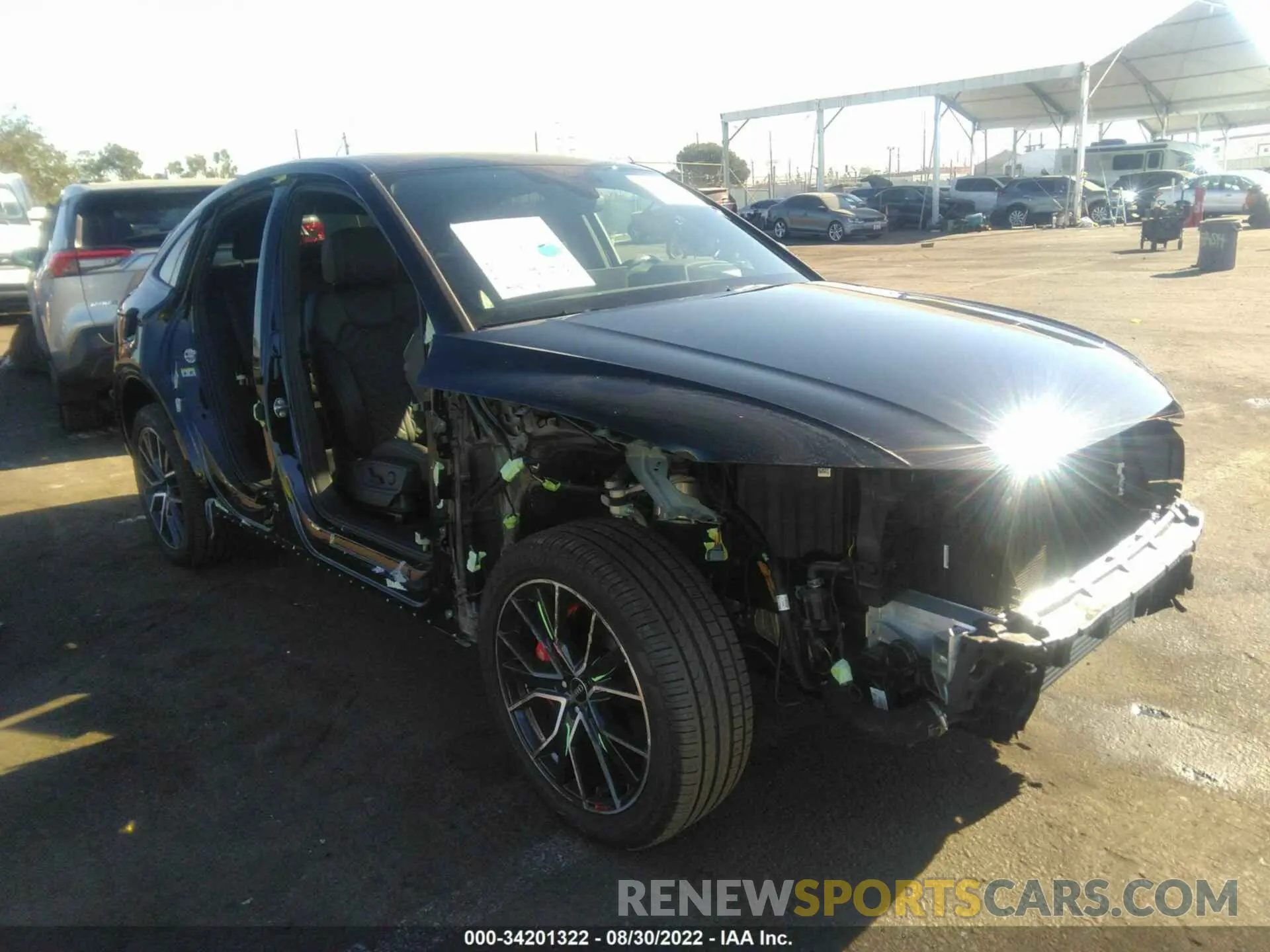 1 fotografías del automóvil dañado WA134AFY1N2033051 AUDI SQ5 SPORTBACK 2022